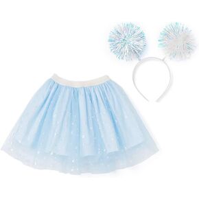 Ozkiz Tulle Skirt for Girls Toddler Tutu Ballet Skirts Princess Blue