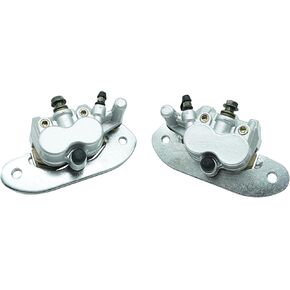 M MATI Rear Left Right Brake Calipers & Pads for Yamaha Rhino 700 YXR700 Viking 700 YXM700 YXC700 Wolverine YXE70 YXF85 1XD-2580W-00-00 1XD-2580V-00-00