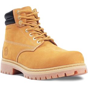 Work Boots for Men, 7 inch Soft/Steel Toe Boots, Safety Industrial Construction Work Shoes, Waterproof, Non-Slip, Puncture-Proof, Static Control, Breathable, Quick Dry