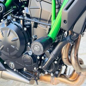 Premium Frame Slider Crash Protector for Kawasaki Ninja 650 and Z 650 | Colour: Black [2017+]
