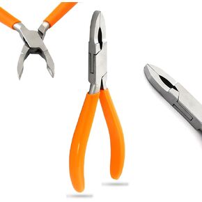 Jewellers Tools Jump Ring Loop Closing Pliers Orange 5 1/4 Inch
