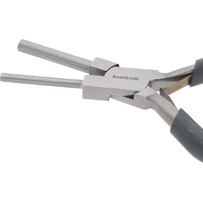 The Beadsmith Bail Making Pliers – Creates 3.5mm and 5.5mm Loops – Wire Looping and Wire Bending Plier – 7 inches – Steel Head & Double Leaf Springs – Tool for Jewelry Making