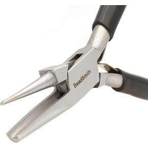 The Beadsmith Concave (Hollow)/Round Nose Piers – Wire Looping and Wire Bending Plier – 5 inches (127mm) - Tool for Jewelry Making