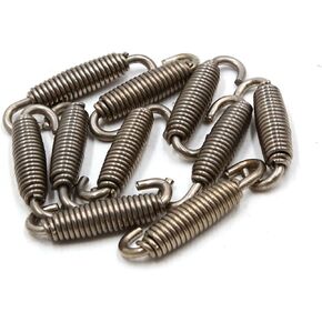 10pcs Silver Tone Motorcycle Exhaust Pipe Muffler Springs Swivel Hook Item Replacement in Saudi Arabia