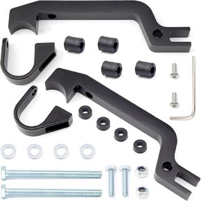 34452 مجموعة أدوات تثبيت Handguard لاستبدال Powermadd Sentinel، مجموعة دعامات حماية يدوية من سبائك الألومنيوم الأسود لسيارات الثلج ATV MX النارية in Kuwait