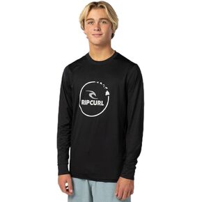 Rip Curl Men's Island Vibe Long Sleeve Uv 50+ Loose Fit Rashguard