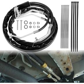 C68100 Rear AC Line Set Air Conditioning Hoses for 2012 2013 2014 2015 2016 2017 2018 2019 Dodge Caravan/Grand Caravan/Chrysler -Country & Town Minivans (23PCS)