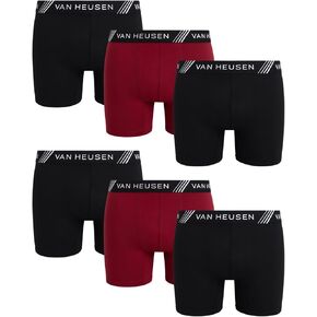 Van Heusen Men’s Underwear - Casual Stretch Boxer Briefs with Contour Pouch (6 Pack)