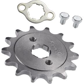 1 Set 520 Style 14 Teeth 20mm ID Motorcycle Front Engine Sprocket Fit for 50cc 70cc 110cc 125cc Motorcycle Dirt Pit Bike Mini Bike ATV Durable Material