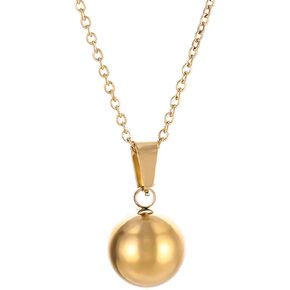 Jude Jewelers Stainless Steel Classic Plain Ball Bead Wedding Statement Pendant Necklace