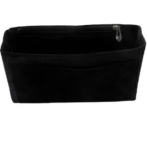 Purse Organizer Insert, Suede Bag Organizer Handbag Tote Shaper, Suede Material, Soft and Non Damaging Bag (X-Large,Red)
