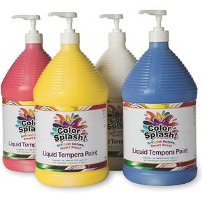 Color Splash!A Liquid Tempera Paint - Set A, Gallon (Set of 4)