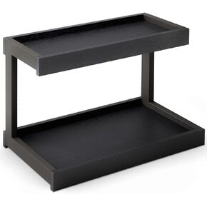 منظم رف التوابل من مارتي ذو طبقتين للكونترتوب، 15.8 بوصة محطة القهوة البيضاء/منظم الحمام كونترتوب، منظم تخزين سطح المكتب على الرف للمطبخ وغرفة النوم والمكتب in Kuwait