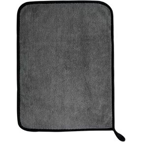 Microfiber Cleaning Cloth, Reusable and Lint-Free Cleaning Cloths for Car Wash, Detailing, Pet Drying, and Home Cleaning Supplies, Pack of 10 (10-Pack 11.8"" x 15.7""), Grey-yellow