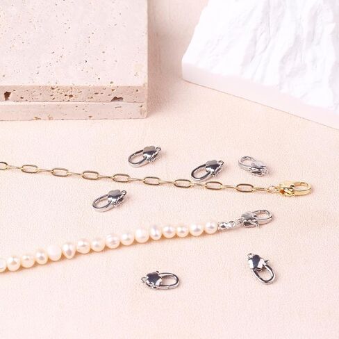 14k Gold Lobster Claw Clasp Gold Filled with Closed Jump Rings for Necklaces Bracelet Or Jewelry Making（6PCS） in Kuwait