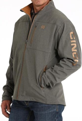 Cinch Men's Solid Logo Bonded Softshell Jacket - MWJ1583006 X- US in Saudi Arabia