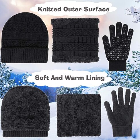 مجموعة دفء الشتاء المكونة من 5 قطع تتضمن قبعات صغيرة شتوية ووشاح وقفازات تدفئة وقناع تزلج لتدفئة الوجه وتدفئة للأذن in Kuwait