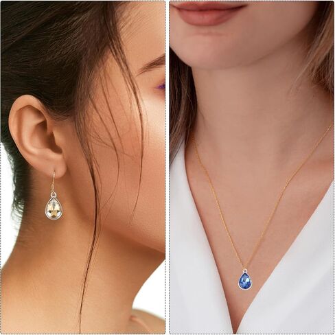 MECCANIXITY Alloy Glass Crystal Teardrop Charm Jewelry Making Charm for Necklaces, Bracelets in Saudi Arabia