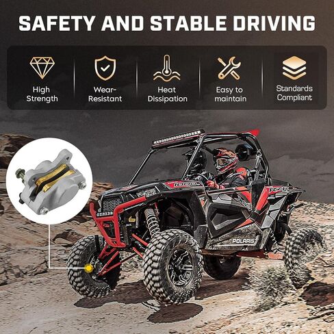 ملاقط فرامل أمامية وخلفية يسار/يمين من Youxmoto مع وسادات مناسبة لقطط القطب الشمالي 250/300/ 375/400/ 500 1999 2000 2001 2002؛ 1996-1998 مناسب للقطط القطبية الشمالية Bearcat 454; يناسب 0402-011؛ 0402-010 in Saudi Arabia