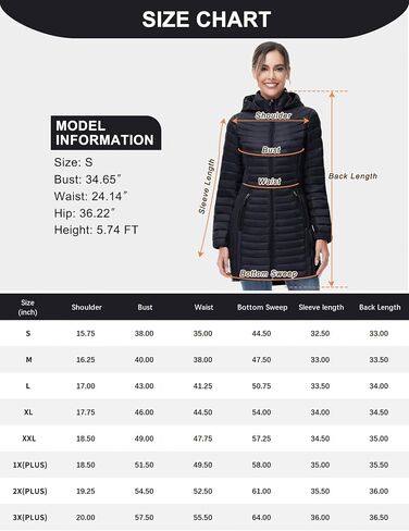SLOW DOWN Women Ultra Light Down Jacket Packable Puffer Jacket Coat Hooded Mid Length Winter Outwear in Kuwait