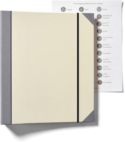 Family/Personal Important Papers Document Life Binder/Folder/Organizer Folio.in Case I Go Missing/Keepsake Certificate/Birth Document Binder Organizer,Fatalities and Folios,Emergency Folder (Bule) in Kuwait