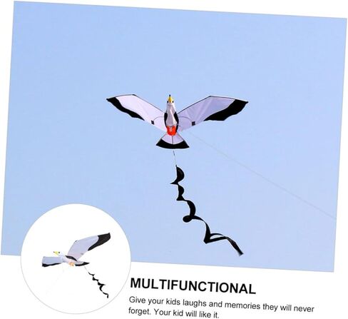 1 قطعة طائرة ورقية النورس ثلاثية الأبعاد مقاومة للرياح في الهواء الطلق ألعاب الطيران في الهواء الطلق طائرات ورقية كبيرة للبالغين من القماش طائرة ورقية للبالغين طائرات ورقية سهلة الطيران طائرة ورقية منقوشة من القماش مستلزمات ألعاب الحيوانات للأطفال in Kuwait