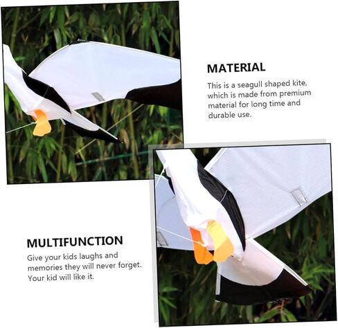 1 قطعة طائرة ورقية النورس ثلاثية الأبعاد مقاومة للرياح في الهواء الطلق ألعاب الطيران في الهواء الطلق طائرات ورقية كبيرة للبالغين من القماش طائرة ورقية للبالغين طائرات ورقية سهلة الطيران طائرة ورقية منقوشة من القماش مستلزمات ألعاب الحيوانات للأطفال in Kuwait