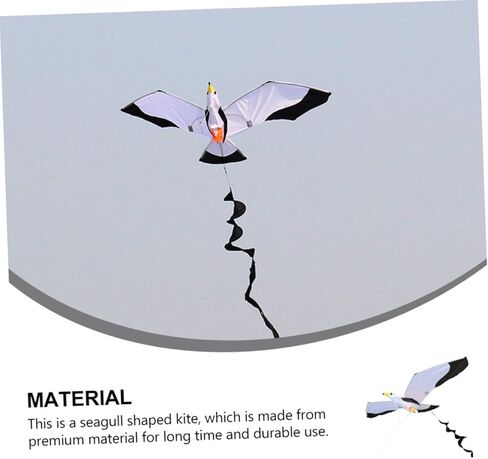 1 قطعة طائرة ورقية النورس ثلاثية الأبعاد مقاومة للرياح في الهواء الطلق ألعاب الطيران في الهواء الطلق طائرات ورقية كبيرة للبالغين من القماش طائرة ورقية للبالغين طائرات ورقية سهلة الطيران طائرة ورقية منقوشة من القماش مستلزمات ألعاب الحيوانات للأطفال in Kuwait