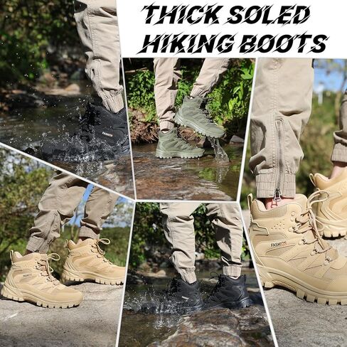Men's Hiking Boots Hiking Shoes,Waterproof Outdoor Trekking Backpacking Mountaineering Boots 8061 in Saudi Arabia