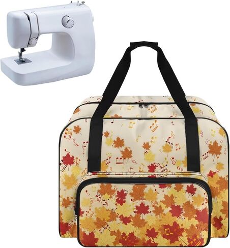 Sewing Machine Case with Front Pocket Travel Tote Case for Sewing Machine and Accessories Portable Carrying Tote Bag Fits Most Standard Sewing Machines Sewing Machine Pattern in Kuwait