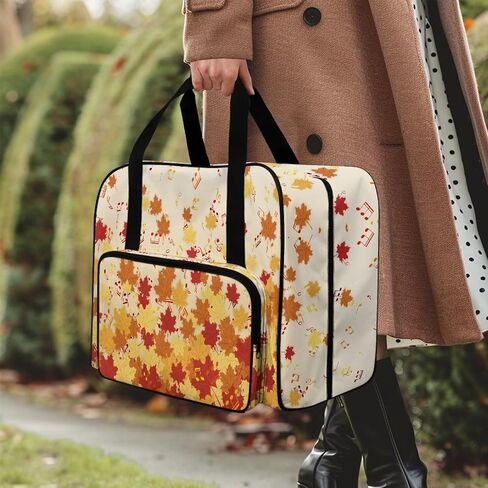 Sewing Machine Case with Front Pocket Travel Tote Case for Sewing Machine and Accessories Portable Carrying Tote Bag Fits Most Standard Sewing Machines Sewing Machine Pattern in Kuwait