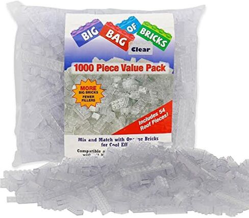 SCS Direct Building Block Friends Pastel Bricks- 1000 Pcs Bulk Set-10 Colors with 27 Roof Pieces - Compatible & Tight Fit with All Major Brands- Great for Activity Tables, Creativity & School Projects in Saudi Arabia