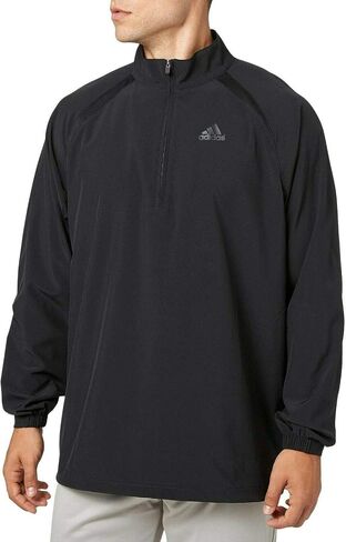 adidas Men's Triple Stripe Long Sleeve Baseball Half Zip Jacket in Saudi Arabia
