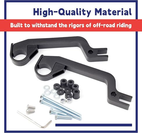 34452 مجموعة أدوات تثبيت Handguard لاستبدال Powermadd Sentinel، مجموعة دعامات حماية يدوية من سبائك الألومنيوم الأسود لسيارات الثلج ATV MX النارية in Kuwait