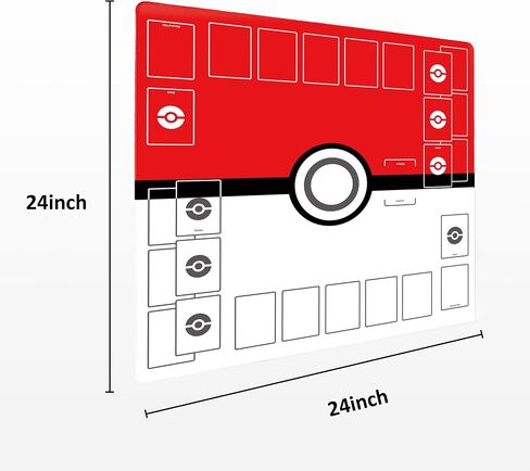Playmat for Trading Card Game – 2-Player Trainer Mat with 31 Damage Counters and Professional Storage Bag in Kuwait