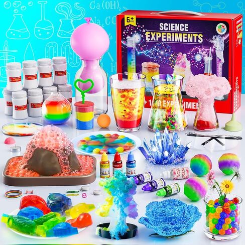 110 Lab Experiments Science Kits for Kids - STEM Projects Educational Scientific Toys for kids 6 7 8 9 10 12 Years Old, Christmas Birthday Gifts for Boys and Girls, Chemistry Set, Learning & Education in Saudi Arabia