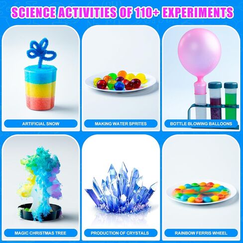110 Lab Experiments Science Kits for Kids - STEM Projects Educational Scientific Toys for kids 6 7 8 9 10 12 Years Old, Christmas Birthday Gifts for Boys and Girls, Chemistry Set, Learning & Education in Saudi Arabia