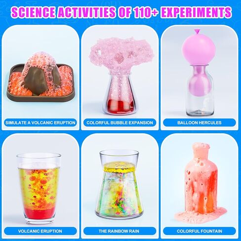 110 Lab Experiments Science Kits for Kids - STEM Projects Educational Scientific Toys for kids 6 7 8 9 10 12 Years Old, Christmas Birthday Gifts for Boys and Girls, Chemistry Set, Learning & Education in Saudi Arabia