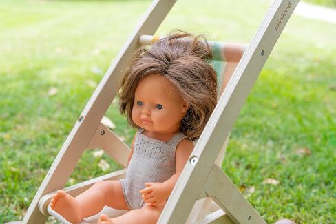 Miniland Wooden Baby Doll Stroller Made with ECO Wood Material from Sustainable Forests for Imaginary Life situations in Saudi Arabia