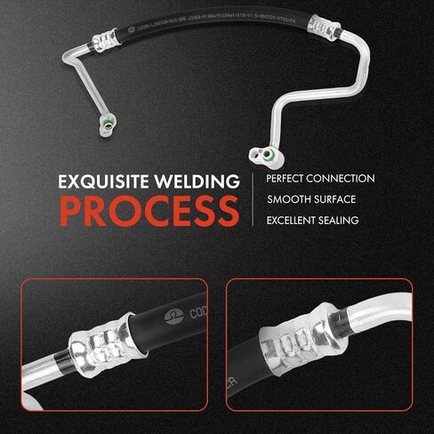 A-Premium A/C Discharge Line Hose Assembly Compatible with Kia Rio 2012-2017 L4 1.6L, Compressor to Condenser in Saudi Arabia