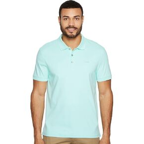 Calvin Klein Men's Solid Short Sleeve Liquid Touch Cotton Polo Shirt with Uv Protection