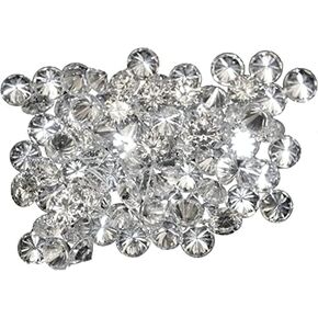 REAL-GEMS A Grade Natural Loose Diamonds Excellent Round Cut 0.5 Carat Lot VS1 Clarity 1mm-2.5mm EFG Color Natural Diamonds Perfect for Jewelry Making
