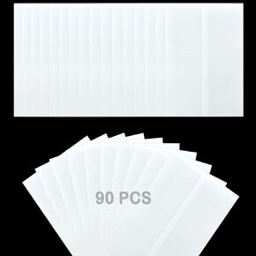 Beyoslf 90 Pack Pre-Folded Vellum Jackets for 5x7 Invitations, Vellum Paper 5x7 Jackets Transparent Vellum Wraps Envelope for Wedding Birthday Invitations Baby Shower Greeting Cards.