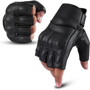 Motorcycle Gloves Men's Leather Motorbike Gloves Touchscreen Function - Protectors Motorcycle Gloves Men & Women Motorcycle Gloves with Non-Slip Pads