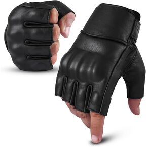 Motorcycle Gloves Men's Leather Motorbike Gloves Touchscreen Function - Protectors Motorcycle Gloves Men & Women Motorcycle Gloves with Non-Slip Pads
