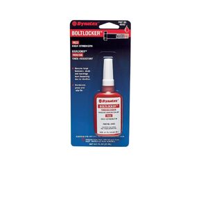 49452 High Strength Threadlocking Boltlocker, 350 Degree F Maximum Temperature, 24mL Carded Bottle, Red