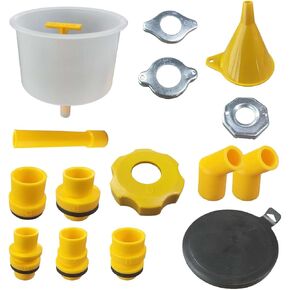 Spill Proof Coolant Funnel Kit, No Spill Radiator Bleeder Funnel Fill Kit, Coolant Filling Funnel Radiator Filler with Adapters, Universal Automotive Antifreeze Bleeder for Most Vehicles
