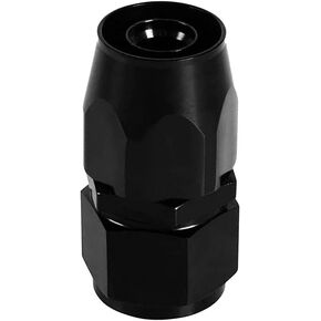 Universal Swivel Hose End 90 Degree 8AN Aluminum Fitting For Braided Fuel Line Hose, Black-2Pc