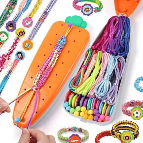 GAMZOO Friendship Bracelet Making Kit - Perfect Crafts and Gifts for Girls Aged 6-12 - Fun and Creative Birthday Present for Kids 8 9 10 11 - String Bracelets Maker Craft