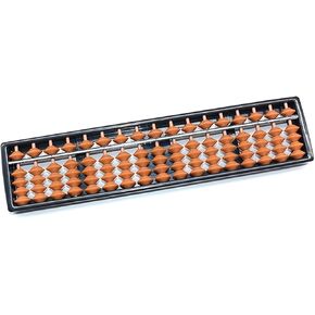 Professional 17-Digit Abacus, 17-Column Mathematical Calculation Tool for Office and Home, Durable ABS Plastic, 26.5cm